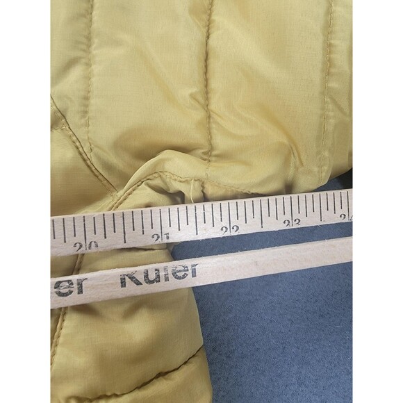 Alaskan Hard Gear Jacket Mens Medium Yellow Quilted Puffer Full Zip Outdoor Warm - Picture 11 of 13